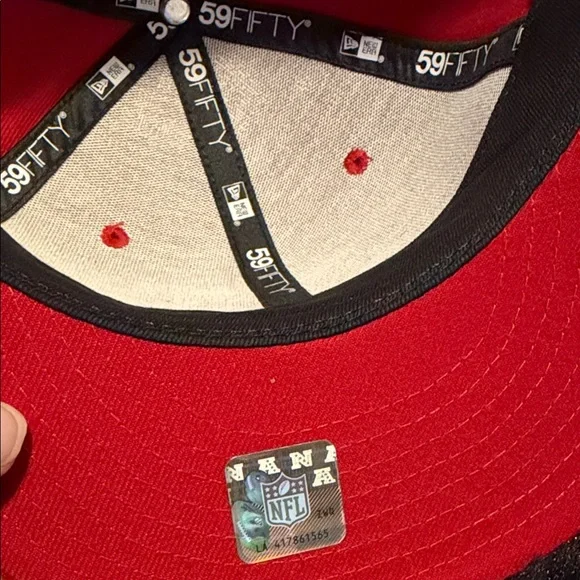 New Era Red Star Cowboys 7 3/8 Fitted 59FIFTY Cap - Picture 9 of 10